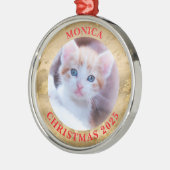 ファミリーフォトグラム金ゴールド大理石 メタルオーナメント (左)