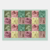 ファミリーフォトコラージギフトラッピング ラッピングペーパーシート (正面2)