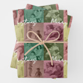 ファミリーフォトコラージギフトラッピング ラッピングペーパーシート (インサイチュ)