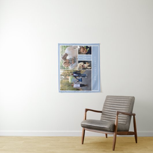 ファミリーフォトコラージタペストリー タペストリー (インサイチュ)