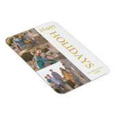 ファミリーフォトコラージハッピーホリデーズマグネット マグネット (右側)