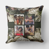 ファミリーフォトコラージュウエレガントィンターガーデンフローラ クッション (裏面)