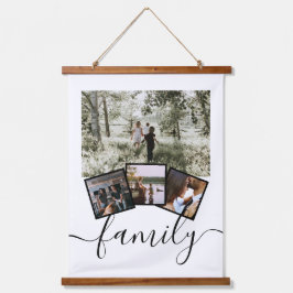 ファミリーフォトコラージュカスタムパーソナライズされた 吊り下げ型タペストリー