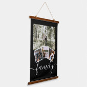 ファミリーフォトコラージュカスタムパーソナライズされた 吊り下げ型タペストリー (傾斜あり)