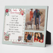 ファミリーフォトコラージュキープサケレシピホリデー フォトプラーク (側面)