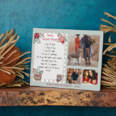 ファミリーフォトコラージュキープサケレシピホリデー フォトプラーク (側面)