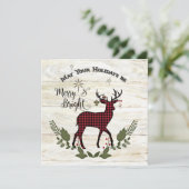 ファミリーフォトコラージュファームハウスクリスマスリース シーズンカード (スタンド正面)