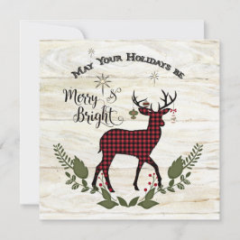 ファミリーフォトコラージュファームハウスクリスマスリース シーズンカード