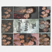 ファミリーフォトコラージュフリースブランケット フリースブランケット (正面(横))