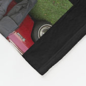 ファミリーフォトコラージュブラックカスタムフリースブランケット フリースブランケット (角)