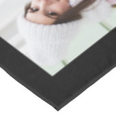 ファミリーフォトコラージュブラックカスタム テーブルクロス (アングル)