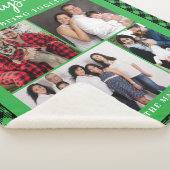 ファミリーフォトコラージュホリデー シェルパブランケット (3/4)