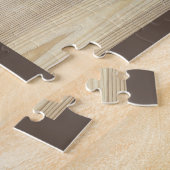 ファミリーフォトコラージュライトウッドグレイン ジグソーパズル (側面)