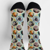 ファミリーフォトコラージュ簡単パステルキルトルック12写真 ソックス (上部)