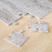 ファミリーフォトコラージュ素朴ハート木目名 ジグソーパズル (側面)