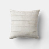 ファミリーフォトコラージュ素朴木材の散乱 クッション (裏面)