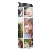 ファミリーフォトコラージュ11カスタム写真 |白 タンブラー (回転右)