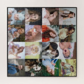 ファミリーフォトコラージュ16簡単スクエアインスタグラムグリッド ジグソーパズル (横)