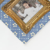 ファミリーフォトコラージュ17写真フレファンシーーム簡単 フリースブランケット (角)