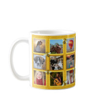 ファミリーフォトコラージュ20写真+ミツバチの名前