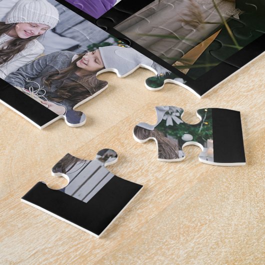 ファミリーフォトコラージュ33カット写真簡単テンプレート ジグソーパズル (側面)