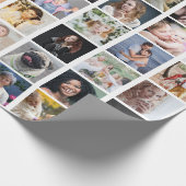 ファミリーフォトコラージュ56スクエアインスタグラム簡単DIY ラッピングペーパー (角)