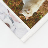 ファミリーフォトコラージュ56スクエア写真簡単カスタム フリースブランケット (角)