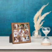 ファミリーフォトコラージュ9インスタグラム写真ウッドバーラップ フォトプラーク (インサイチュ)