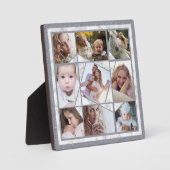 ファミリーフォトコラージュ9インスタグラム写真大理石 フォトプラーク (正面)