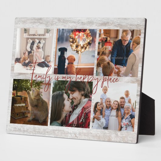 ファミリーフォトコラージングファームハウスタイポグラフィ フォトプラーク (側面)