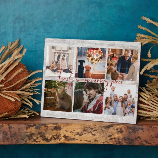 ファミリーフォトコラージングファームハウスタイポグラフィ フォトプラーク (側面)