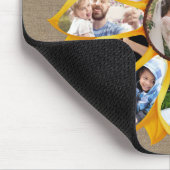 ファミリーフォトコラージースマフラワーバーラップ13写真簡単 マウスパッド (コーナー)