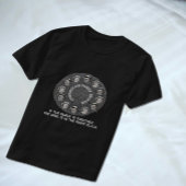 ファミリーフォトサークルと引用文付きツリースライス Tシャツ