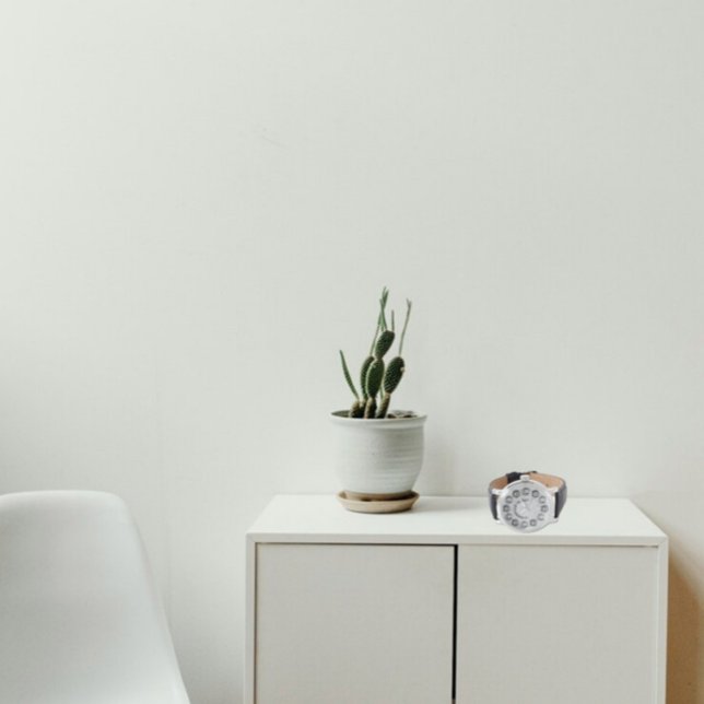 ファミリーフォトサークルのツリースライス背景 腕時計 (クリエイターアップロード済み)