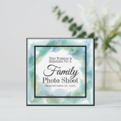 ファミリーフォトシュート招待状 招待状 (スタンド正面)