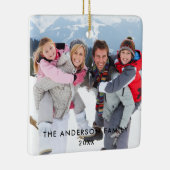 ファミリーフォトスクエア セラミックオーナメント (右)