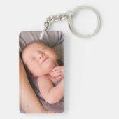 ファミリーフォトスクリモダンプトモノグラム名(黒) キーホルダー (裏面)