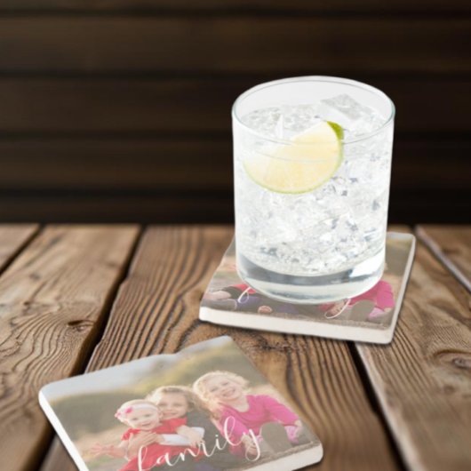 ファミリーフォトストーンコースター ストーンコースター