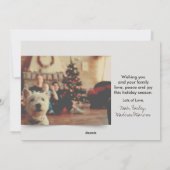 ファミリーフォトスノーオーバーレイ  |祝日の案内応答 シーズンカード (裏面)