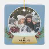 ファミリーフォトスノーグローブオーナメント セラミックオーナメント (裏面)