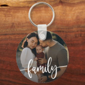 ファミリーフォトタイポグラフィ キーホルダー (正面)