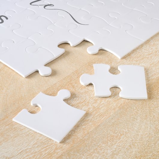 ファミリーフォトハウスシェイプ引っ越し祝いパーティー結婚ズギフト ジグソーパズル (側面)