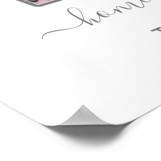 ファミリーフォトハウスシェイプ引っ越し祝いパーティー結婚ズギフト ポスター (角)