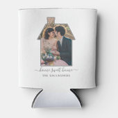 ファミリーフォトハウスシェイプ引っ越し祝いパーティー結婚ズギフト 缶クーラー (正面)