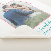 ファミリーフォトハウスシェイプ結婚引っ越し祝いパーティーズカワイイ シェルパブランケット (3/4)