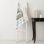 ファミリーフォトハウスシェイプ結婚引っ越し祝いパーティーズカワイイ シェルパブランケット (インサイチュ)