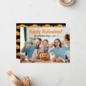 ファミリーフォトハッピーハローウィン ノートカード (正面/裏面インサイチュ)