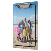 ファミリーフォトパーソナライズされたカスタム クリップボード (左)