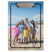 ファミリーフォトパーソナライズされたカスタム クリップボード (正面)