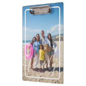 ファミリーフォトパーソナライズされたカスタム クリップボード (左)